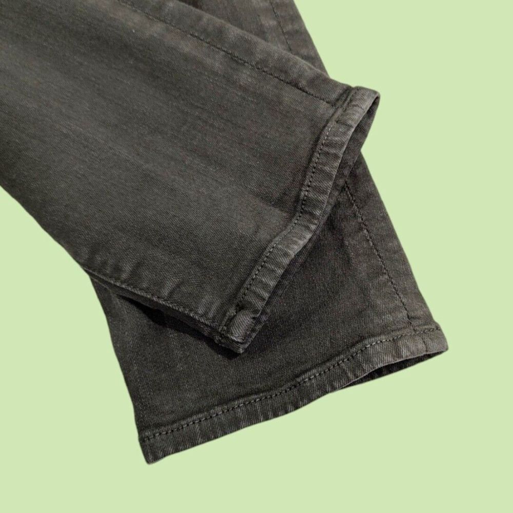 FRAME Womens Mid-rise Le Skinny de Jeanne Jeans Olive Green Destroyed Size 31 - Picture 4 of 7